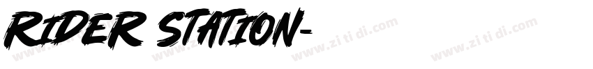 RIDER STATION字体转换